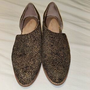 Madewell - The Lucie Shoe in Spotted Calf Hair Slip In Shoes , EUC Size 8
